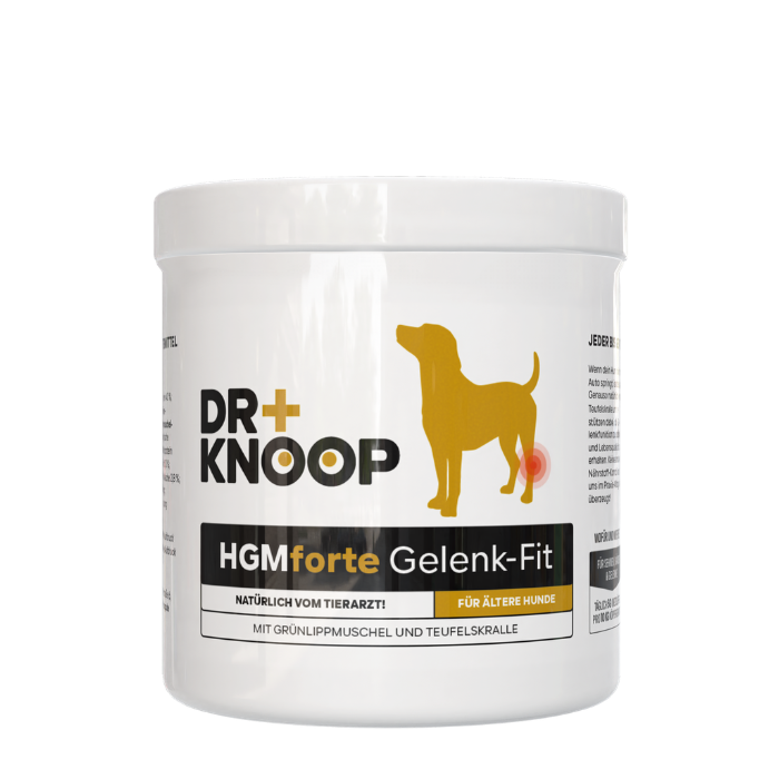 HGMforte-Gelenkpulver für ältere Hunde von Tierarzt Dr. Knoop