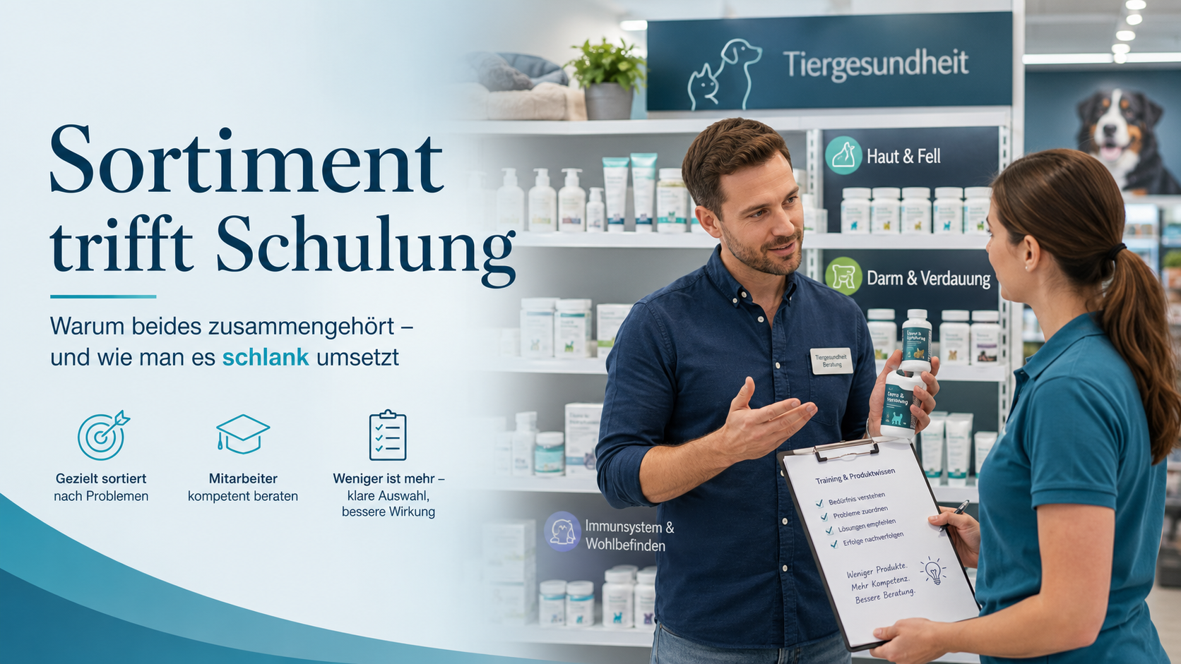Sortiment trifft Schulung – warum beides zusammengehört und wie man es schlank umsetzt