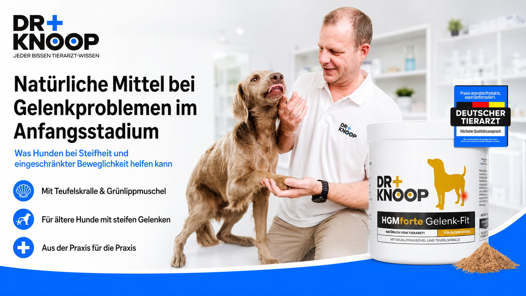 Was hilft kleinen Hunden mit lockerer Kniescheibe oder Patellaproblemen?
