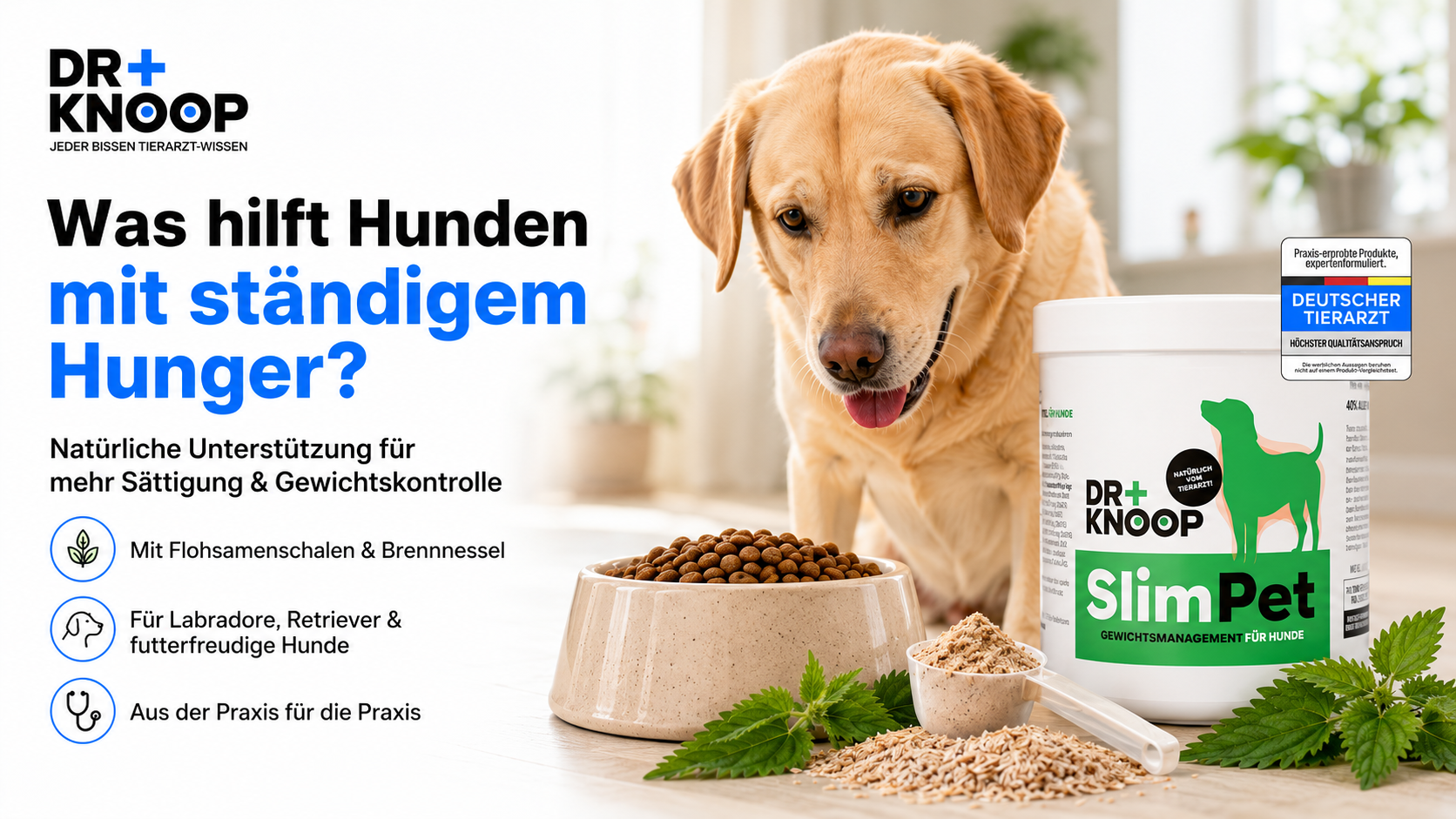 Hund ständig Hunger – Dr. Knoop Tiergesundheit für Hunde und Katzen slimpet dr. knoop