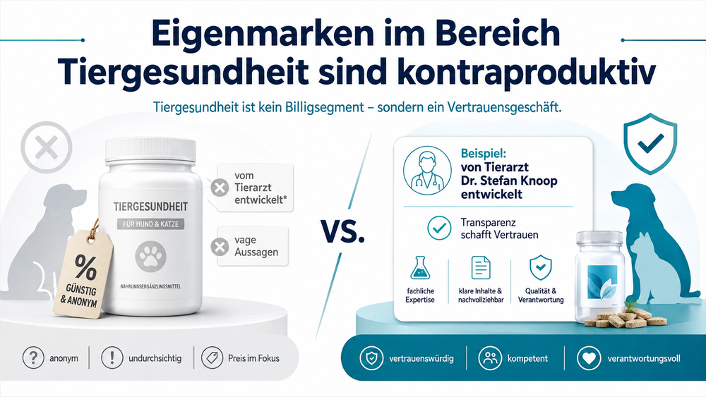 Eigenmarken im Bereich Tiergesundheit sind kontraproduktiv