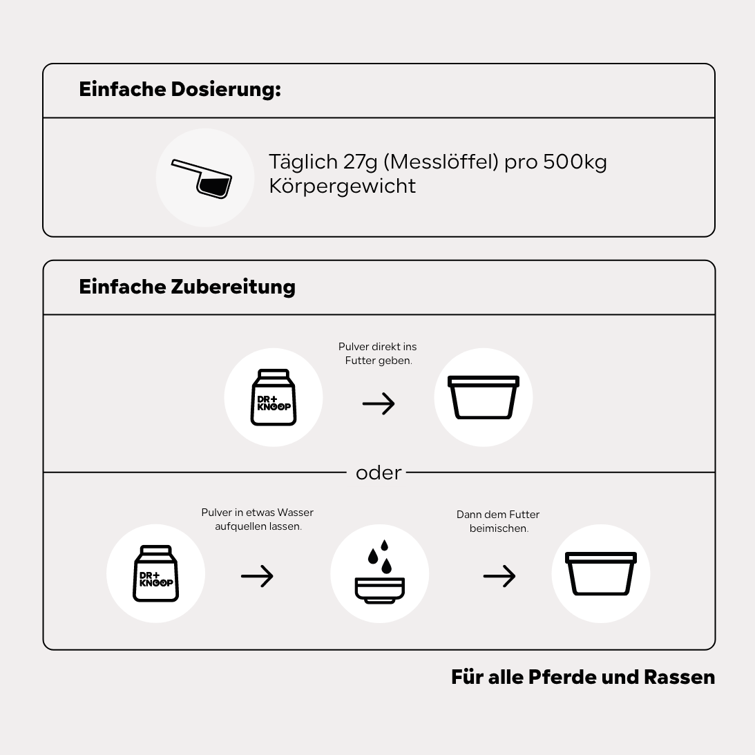 HGMforte - Gelenkpulver für ältere Pferde
